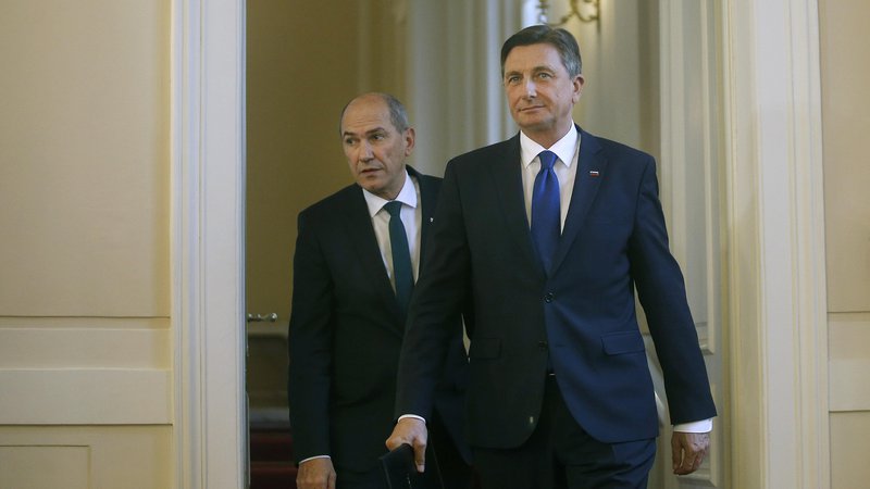 Fotografija: Predsednik Borut Pahor je v državni zbor že poslal predlog, da za novega predsednika vlade izvoli Janeza Janšo, prvaka SDS. FOTO: Blaž Samec