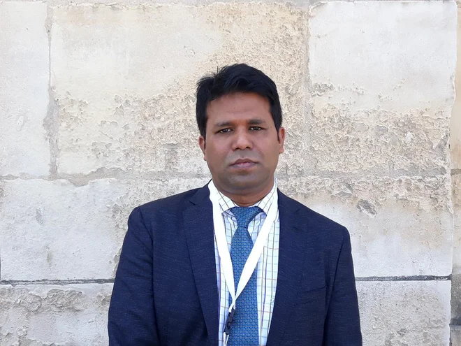 &raquo;Smo tudi žrtve podnebnih sprememb,&laquo; pravi rohinški aktivist Maung Tun Khin. FOTO: Boštjan Videmšek