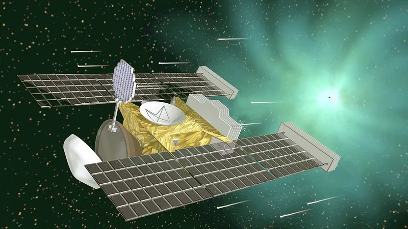 Fotografija: Umetniška upodobitev plovila Stardust. FOTO: Nasa