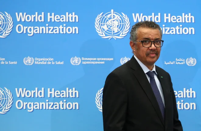 »Nobena država ne bi smela misliti, da se ne bo okužila. To bi lahko bila usodna napaka,« opozarja prvi mož Svetovne zdravstvene organizacije Tedros Adhanom Ghebreyesus. FOTO: Reuters