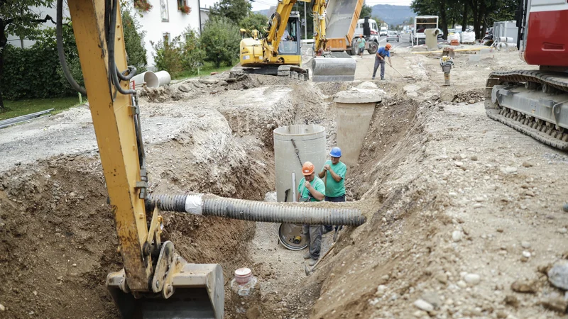 Fotografija: Gradbišče. FOTO: Uroš Hočevar/Delo