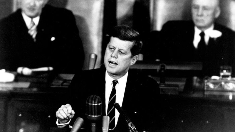 Fotografija: Ideje predsednika Johna Kennedyja o državljanskih pravicah je uresničil njegov naslednik Lyndon Johnson. FOTO: Nasa