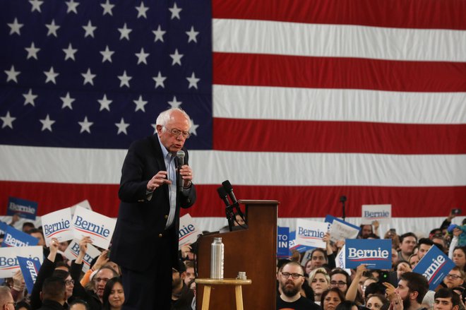 Demokratični socialist Bernie Sanders v Južni Karolini na oddaljenem drugem mestu. Foto Jonathan Ernst Reuters