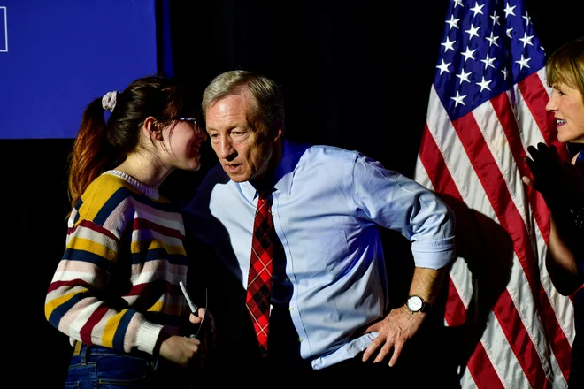 Milijarder in aktivist Tom Steyer je Južni Karolini posvetil veliko časa in denarja. Foto Mark Makela Reuters