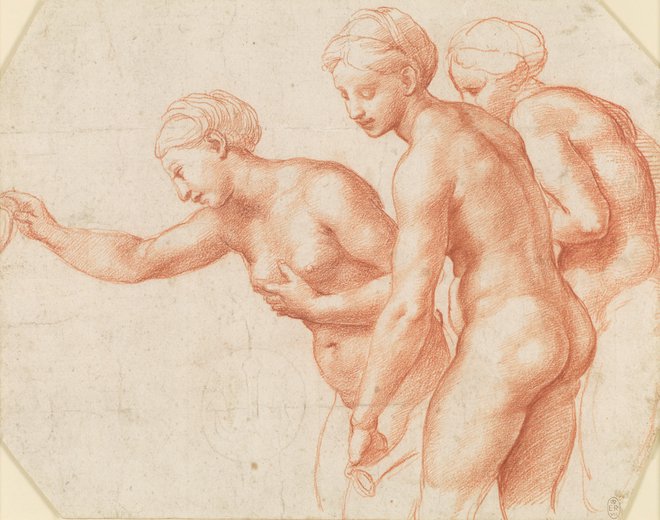 Rafael: Tri gracije, 1517-18. FOTO: Royal Collection Trust