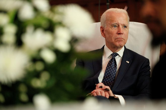 Nekdanji podpredsednik Joe Biden. FOTO: Elizabeth Frantz/Reuters