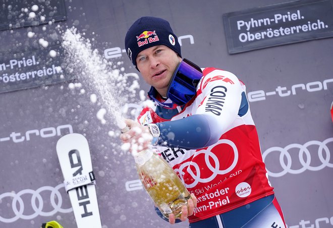 Zmagovalec nedeljske alpske kombinacije Alexis Pinturault je bil najboljši tudi v veleslalomu. FOTO: AFP