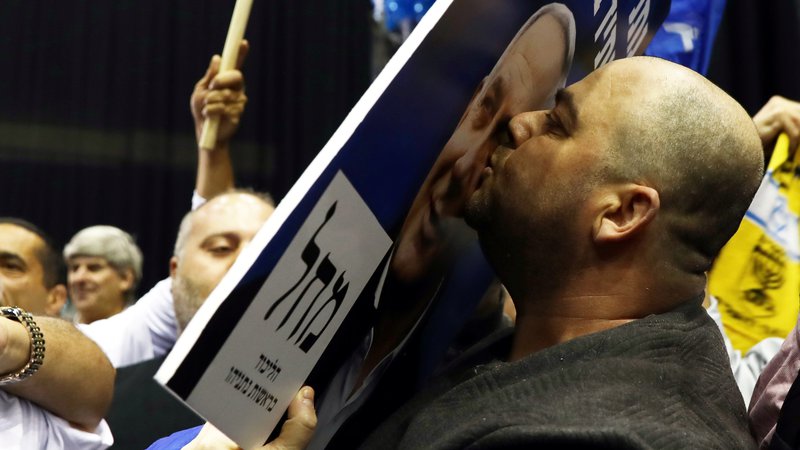 Fotografija: Napovedi pomenijo pomembno izboljšavo za Likud glede na zadnje volitve septembra lani. FOTO: Ammar Awad/Reuters