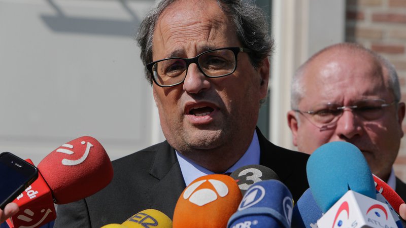 Fotografija: Predsednik Katalonije Quim Torra FOTO: AFP