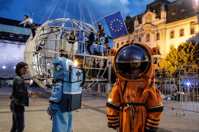 Fotografija z vaje pred svetovno premiero. FOTO: Festival Ljubljana/mediaspeed.net