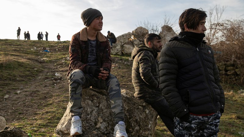 Fotografija: Migranti na turško-grški meji.  Foto: Marko Djurica/Reuters