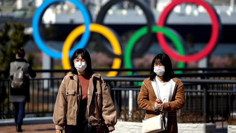 Fotografija: Na Japonskem se pripravljajo na različne scenarije, kar zadeva izvedbo poletnih olimpijskih iger v Tokiu. FOTO: Reuters