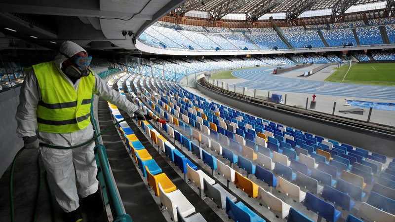 Fotografija: Štadioni v Italiji bodo samevali. FOTO: Reuters