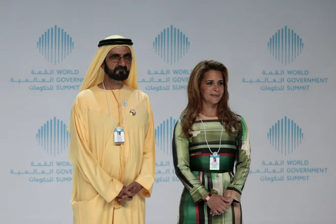Šejk Mohamed Bin Rašid Al Maktum in princesa Haja.<br />
FOTO: Christopher Pike/Reuters
