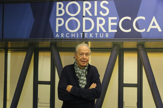 Boris Podrecca na odprtju dunajske razstave, posvečene njegovemu opusu. FOTO: Milan Ilić