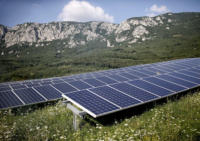 Sončne elektrarne lahko s hranilniki pomagajo omrežjem. FOTO: Blaž Samec/Delo