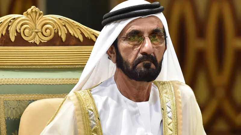 Fotografija: Dubajski šejk Mohamed Bin Rašid Al Maktum je, po mnenju Londonskega sodišča, organiziral ugrabitev svojih hčera in grozil svoji pobegli ženi. FOTO: Fayez Nureldine/Afp