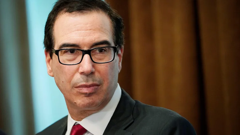 Fotografija: Ameriški finančni minister Steven Mnuchin je po twitterju sporočil, da ne bo sodeloval na konferenci v Riadu. FOTO: Mandel Ngan / AFP