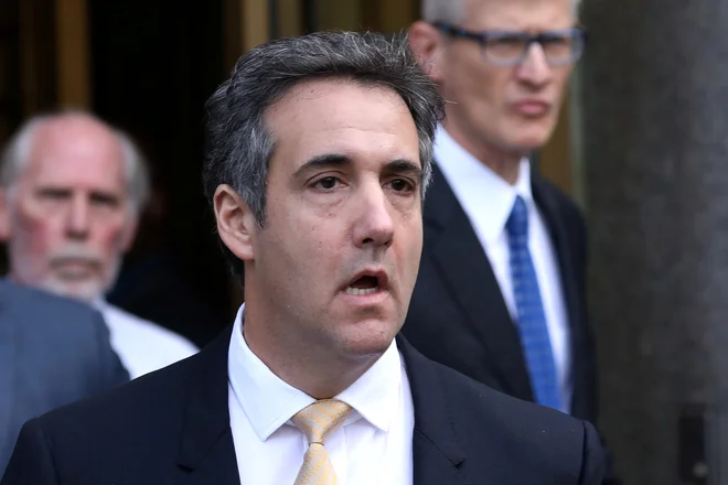 Nekdanji Trumpov odvetnik je že avgusta na sodišču priznal krivdo o kršenju financiranja predsedniške kampanje. FOTO: Mike Segar/Reuters