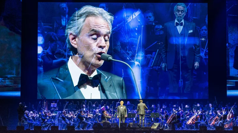 Fotografija: Andrea Bocelli ne pozna glasbenih meja. Foto Luka Pilipović