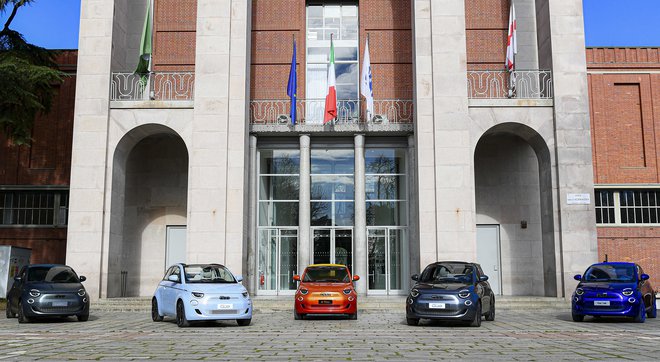 Predstavitev električnega fiata 500 v Milanu.<br />
Foto Fiat