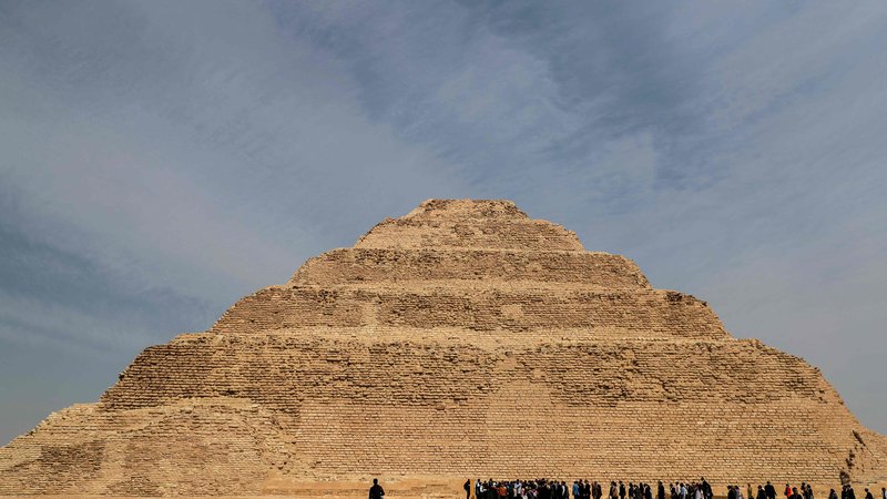 Fotografija: 4700 let stara piramida je po obnovi ponovno odprta za javnost. FOTO: Mohamed El-shahed/Afp