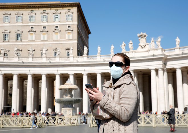 V Vatikanu so prvi primer okužbe zabeležili v petek. FOTO: Remo Casilli/Reuters