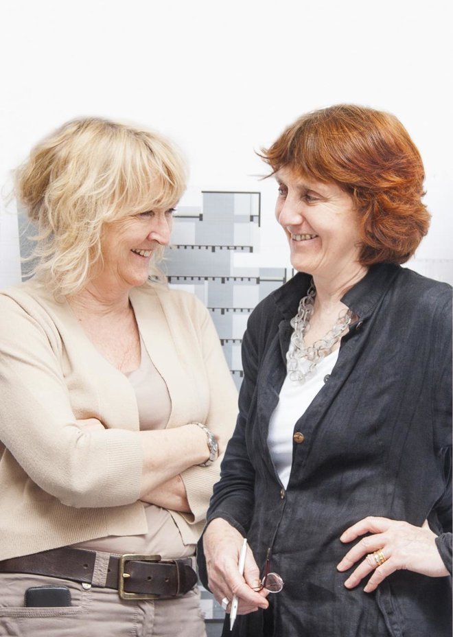 Yvonne Farrell in Shelley McNamara poudarjata, da gre pri vsakem projektu za začetek, hkrati pa kontinuiteto. Foto Alice Clancy/ arhiv Pritzkerjeve nagrade