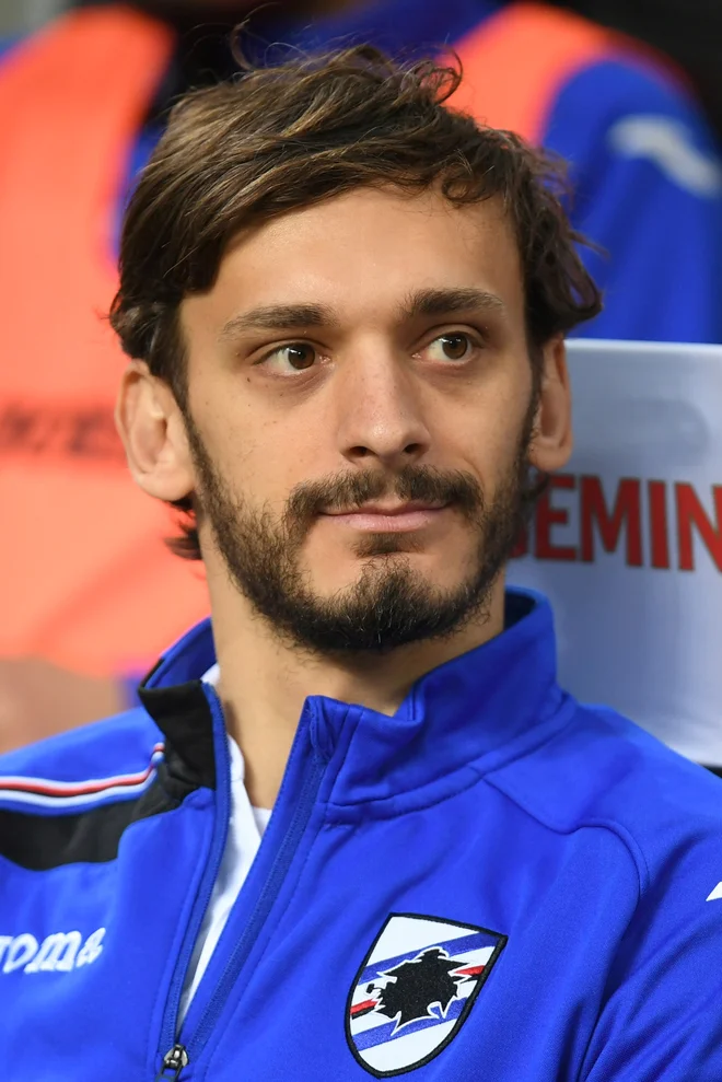 Tudi član Sampdorie Manolo Gabbiadini je okužen. FOTO: Reuters