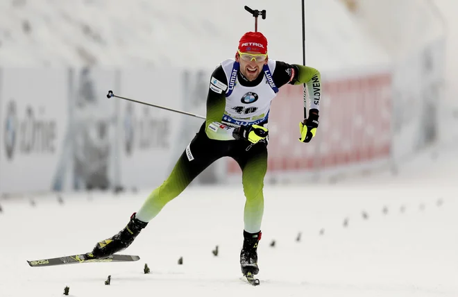 Jakov Fak kljub četrtemu mestu ni bil zadovoljen. FOTO: Matej Družnik/Delo