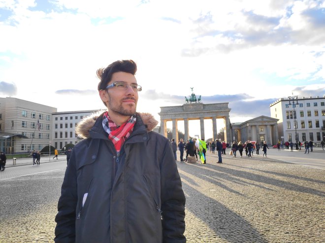 Aleš Omerzel se počasi navaja na življenje v nemški prestolnici. FOTO: Anita Žnidaršič