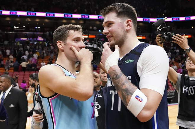 Goran Dragić in Luka Dončić sta združila moči tudi zunaj košarkarskega parketa. FOTO: Usa Today Sports