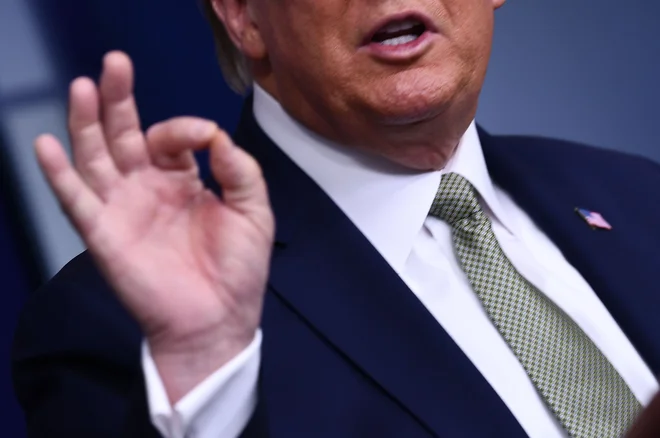 Ameriški predsednik Donald Trump. Foto Brendan Smialowski Afp