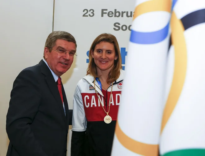 Predsednik Moka Thomas Bach je slišal očitke kanadske predstavnice Hayley Wickenheiser. FOTO: Reuters