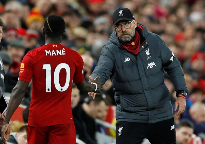 Trener Jürgen Klopp ne skriva navdušenja nad Senegalcem. FOTO: Reuters