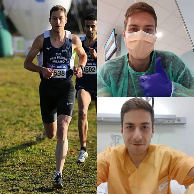 Edoardo Melloni se je s steze preselil v bolnišnico. FOTO: osebni arhiv