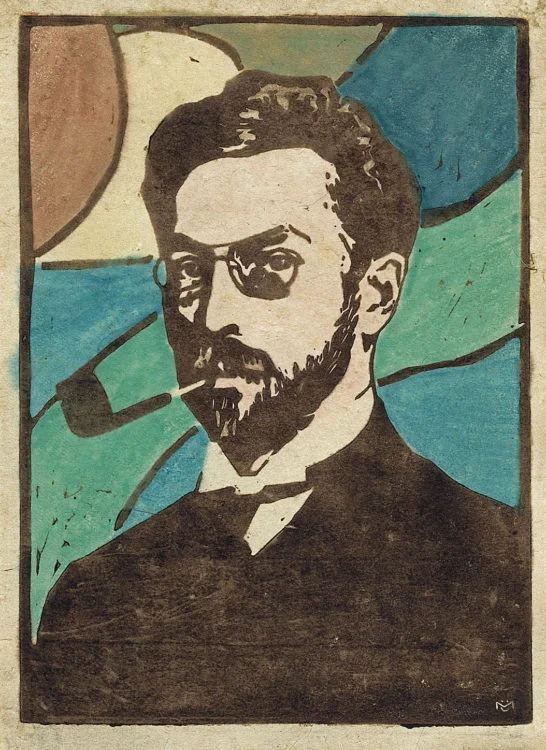 Gabriele Münter: <em>Portret Vasilija Kandinskega</em>, 1906