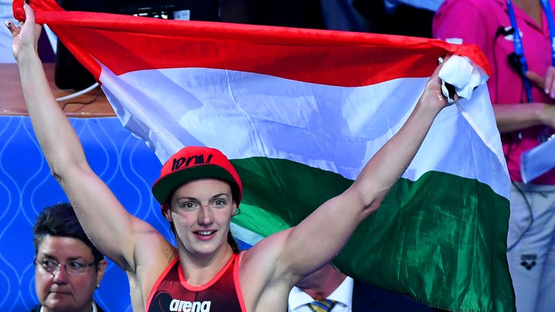 Fotografija: Najboljša madžarska športnica Katinka Hosszu bo morala na EP v domovini počakati vsaj do avgusta. FOTO: AFP