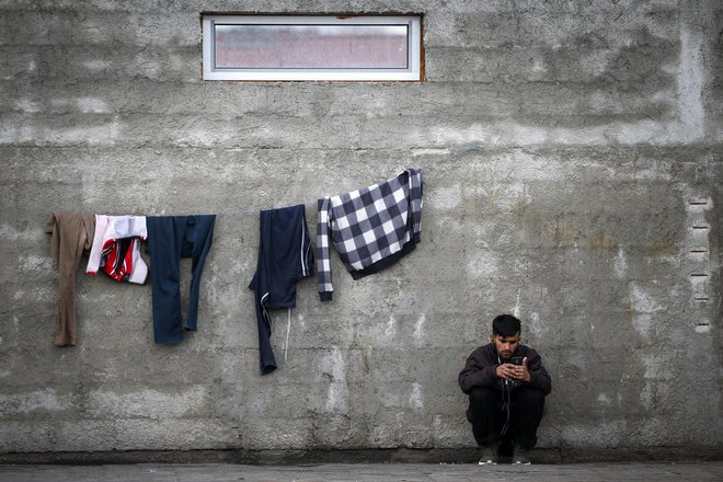 Prizor iz begunskega taborišča v Veliki Kladuši. Foto: Matej Družnik