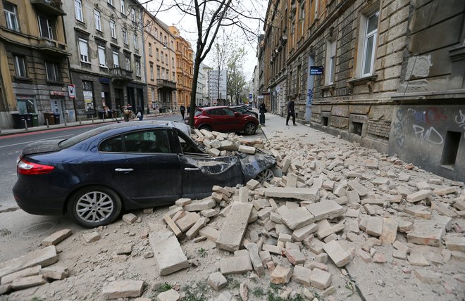 Potres na Hrvaškem FOTO: Antonio Bronic/Reuters