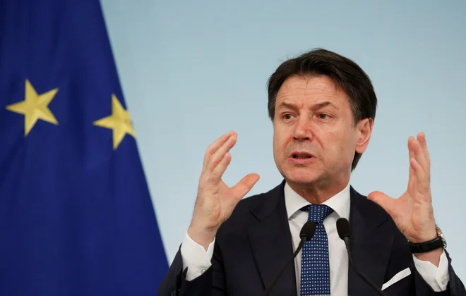 Premier Italije Giuseppe Conte. FOTO: Remo Casilli/Reuters