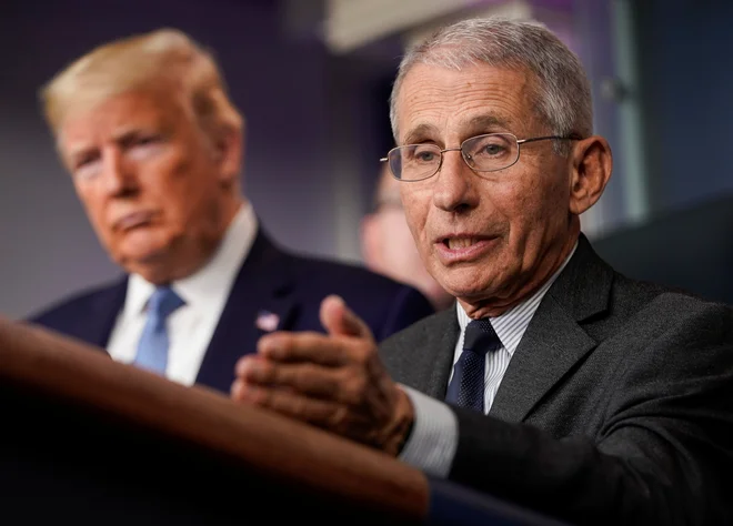 Dr. Anthony Fauci z ameriškega inštituta za alergije in nalezljive bolezni NIAID je podvomil o učinkovitosti »božjega darila«. Foto: Reuters