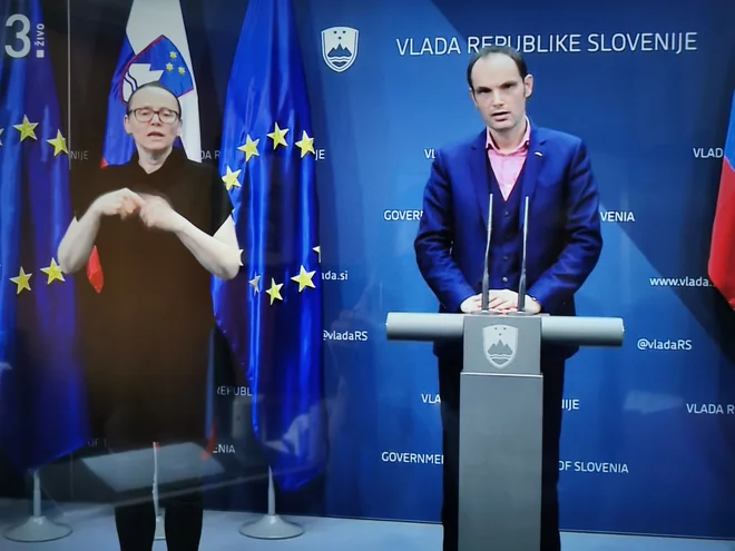Anže Logar je na popoldanski izjavi predstavil rezultate razprave sveta zunanjih ministrov EU, ki je potekalo v obliki videokonference. FOTO: MZZ/Twitter