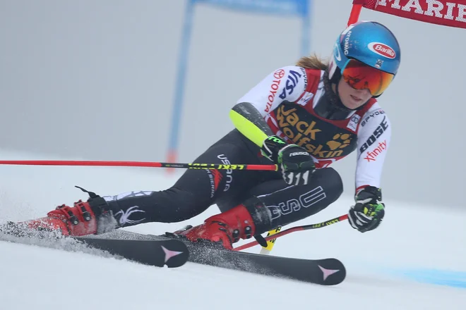 Mikaela Shiffrin. FOTO: Tomi Lombar/Delo