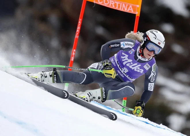 Ragnhild Mowinckel je prijetno presenetila že na olimpijskih igrah z dvema kolajnama. Lovorike s SP še nima.FOTO: Matej Družnik/Delo