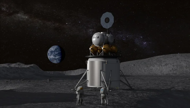 Ilustracija pristajalnega modula. FOTO: Nasa