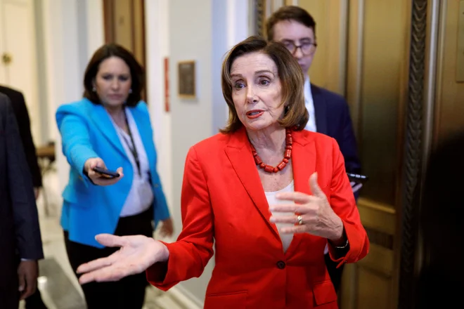 Zdaj je na vrsti demokratska predsednica predstavniškega doma <br />
Nancy Pelosi. Foto Tom Brenner Reuters