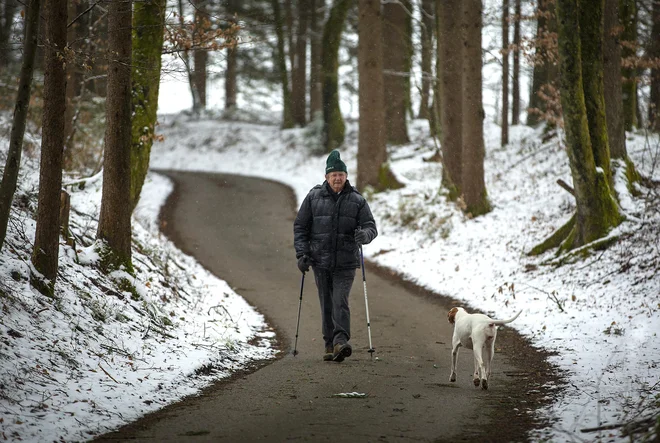 Prizor z okolice Grosuplja danes zjutraj. FOTO: Matej Družnik/Delo