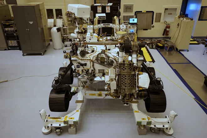 Rover Perseverance bo proti Marsu odpotoval poleti. FOTO: NASA/JPL-Caltech