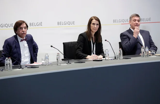 Belgijska premierka <strong>Sophie Wilmès</strong> opozarja, da se ljudje v času strogih ukrepov ne smejo vesti, kot da so počitnice. FOTO: Olivier Hoslet/AFP